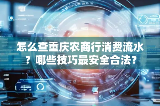 怎么查重庆农商行消费流水？哪些技巧最安全合法？