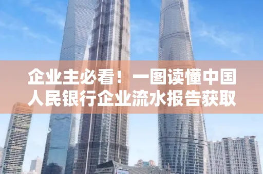 企业主必看！一图读懂中国人民银行企业流水报告获取全流程