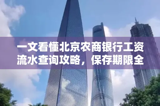 一文看懂北京农商银行工资流水查询攻略，保存期限全解析
