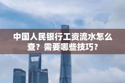 中国人民银行工资流水怎么查？需要哪些技巧？