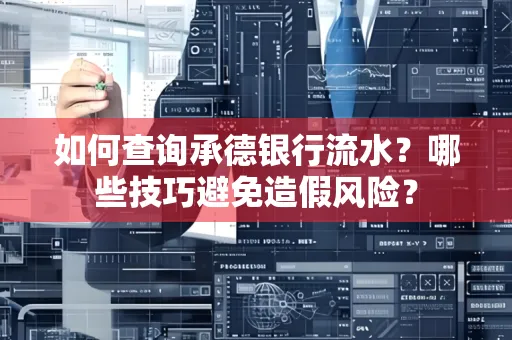 如何查询承德银行流水？哪些技巧避免造假风险？