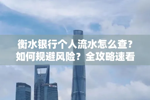 衡水银行个人流水怎么查？如何规避风险？全攻略速看